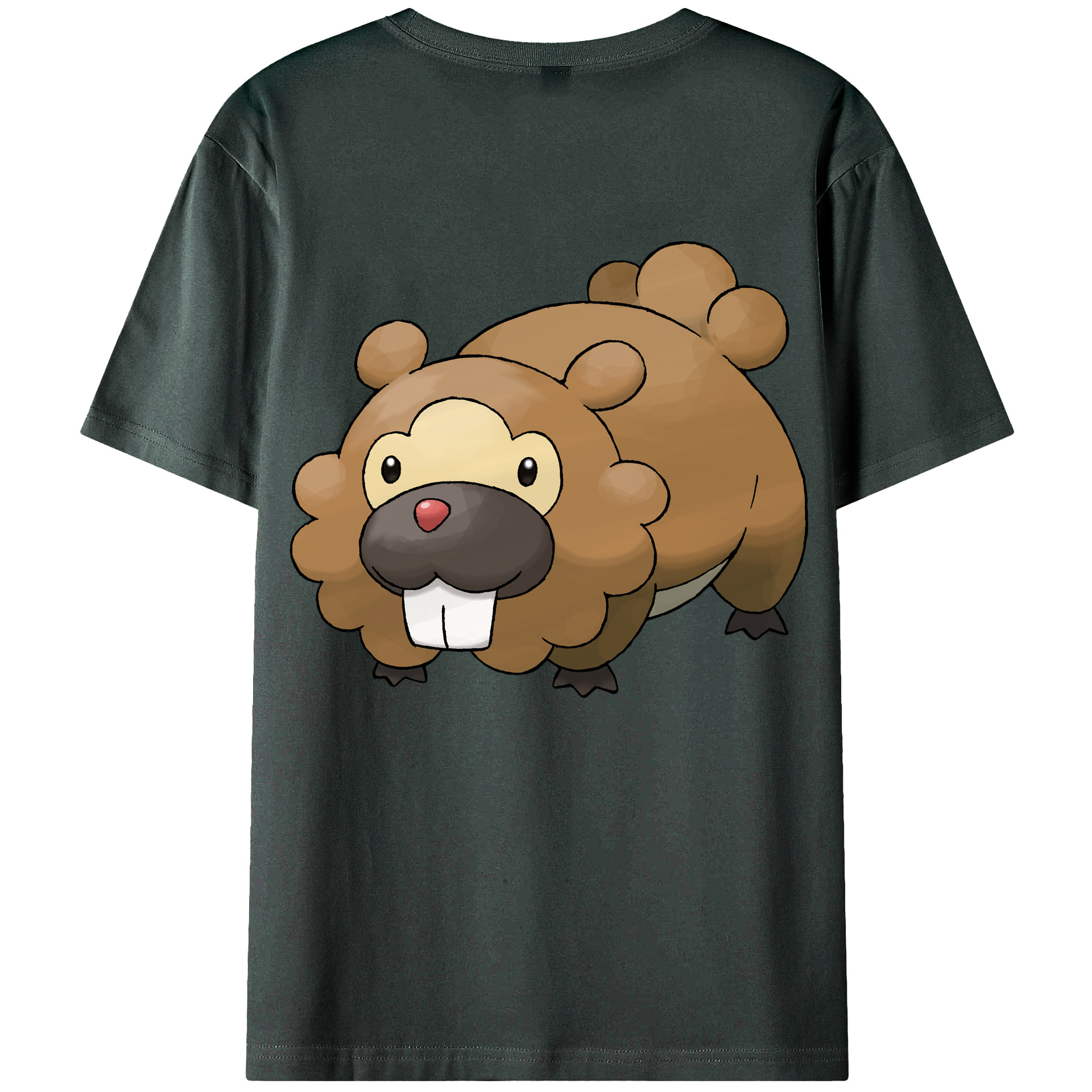 （画像用） ポケットモンスター Pokémon 綿100％ メンズ半袖Tシャツ（バックプリント） 通気性